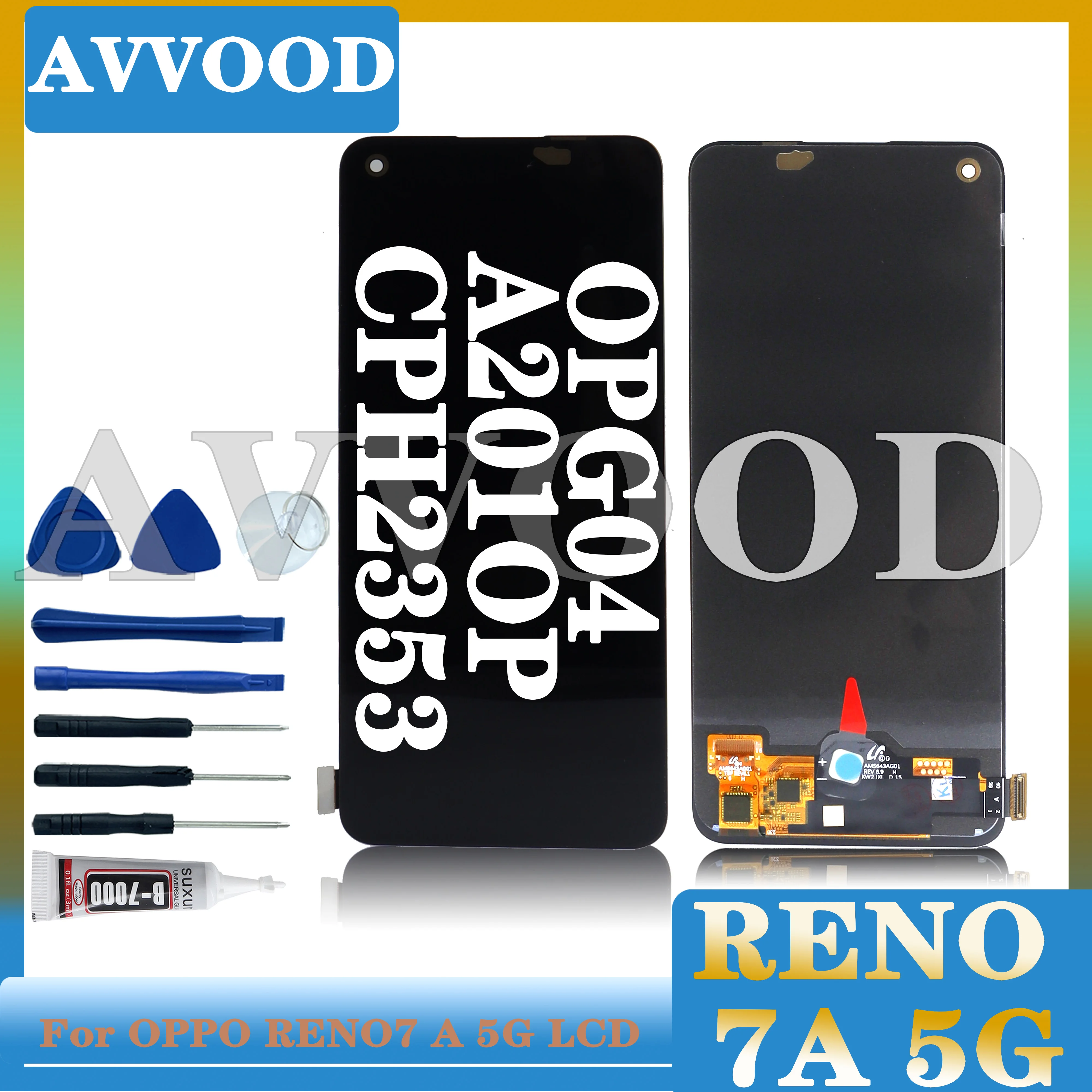 Oppo Reno 7A Ekran Dokunmatik OLED Çıtasız (Çerçevesiz)