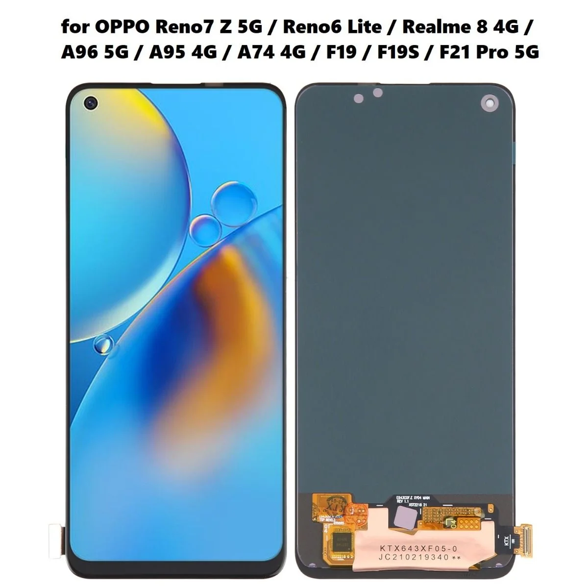 Oppo Reno 7Z 5G Ekran Dokunmatik OLED 05VER Çıtasız (Çerçevesiz)