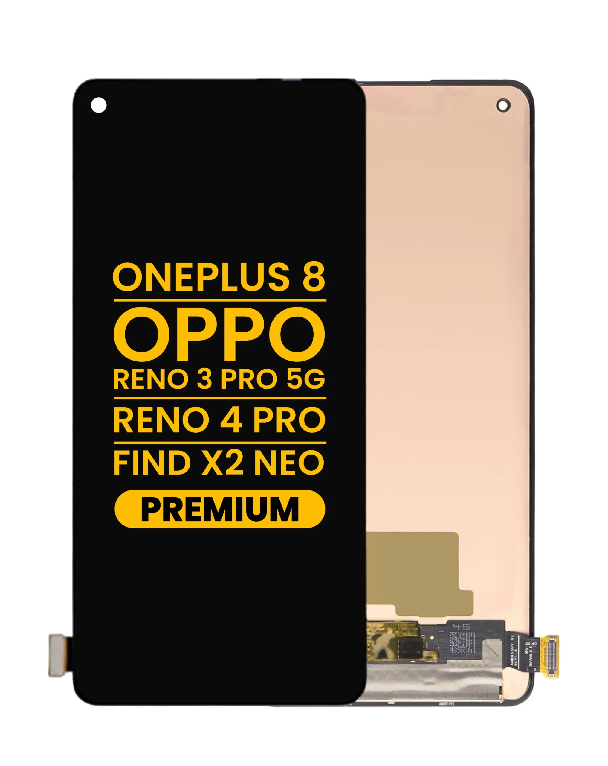 Oppo Reno 8 5G Ekran Dokunmatik OLED Çıtasız (Çerçevesiz)