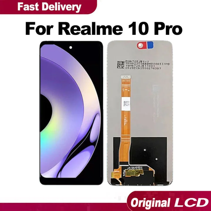 Realme 10 Pro Ekran Dokunmatik SOFT OLED Kalite Ekran Çıtasız (Çerçevesiz)