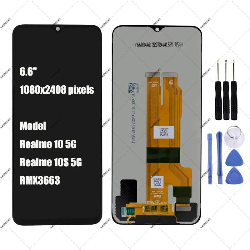 Realme 10S Ekran Dokunmatik Orijinal Çıtasız Ürün (Çerçevesiz)