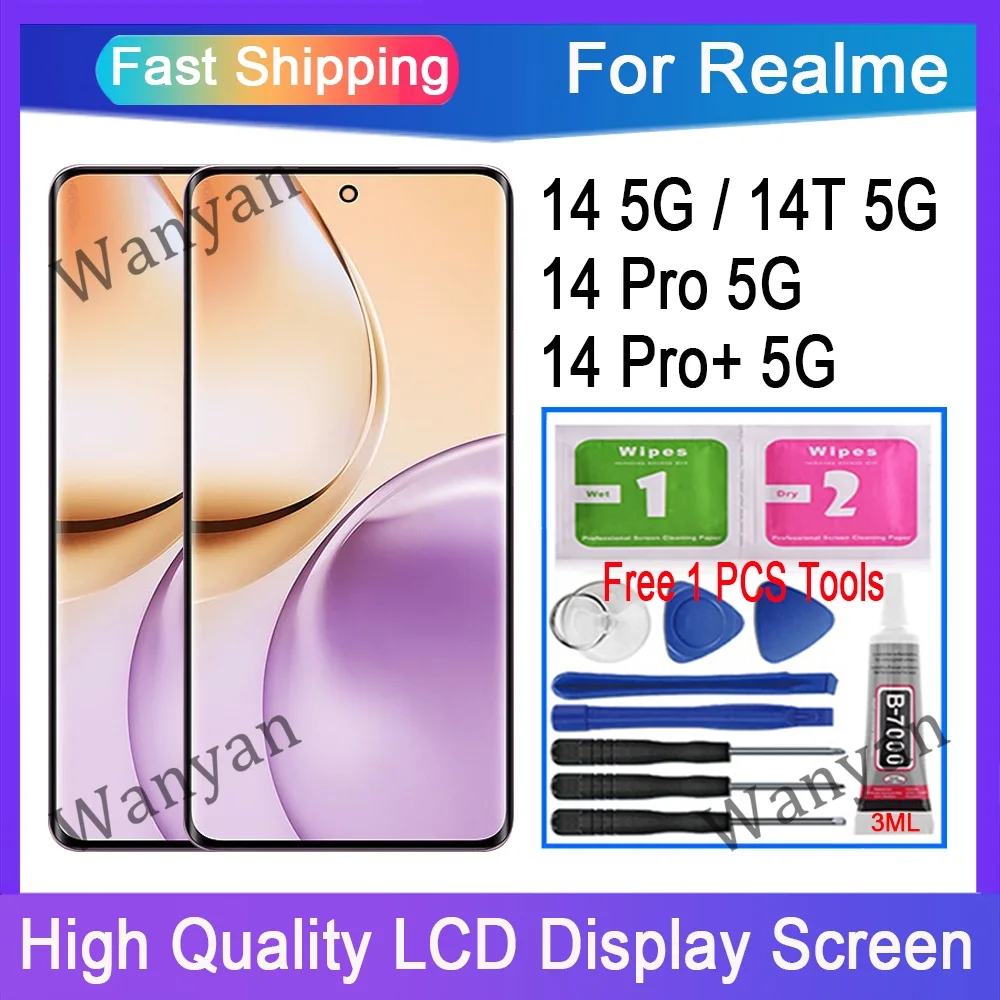 Realme 14 Pro Ekran Dokunmatik SOFT OLED Kalite Ekran Çıtasız (Çerçevesiz)