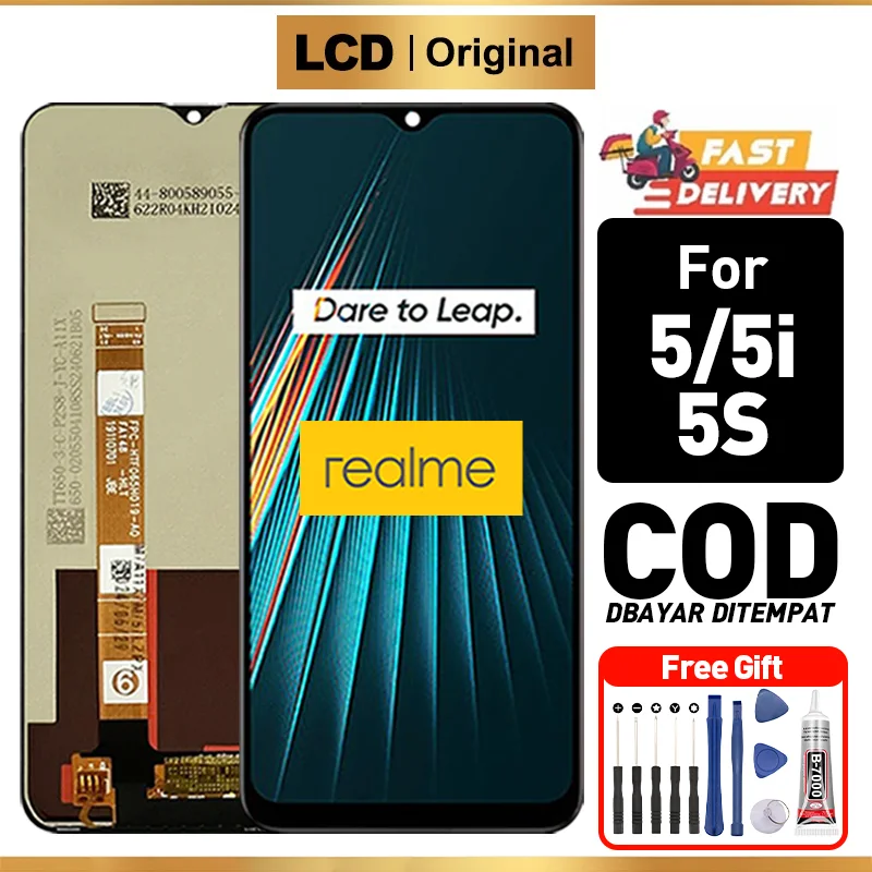 Realme 5 Ekran Dokunmatik Orijinal Çıtasız Ürün (Çerçevesiz)