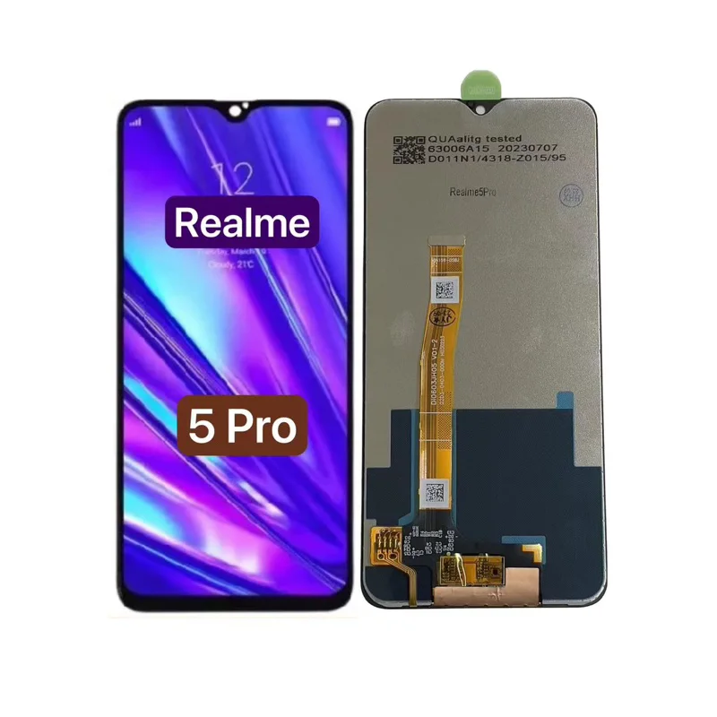 Realme 5 Pro Ekran Dokunmatik Orijinal Çıtasız Ürün (Çerçevesiz)