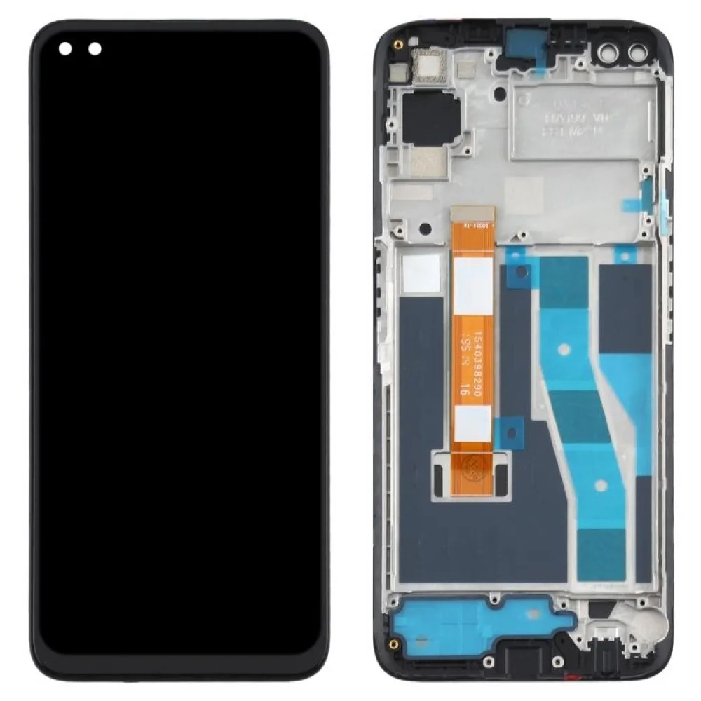 Realme 6 Pro Çıtalı Ekran Dokunmatik Siyah Orijinal