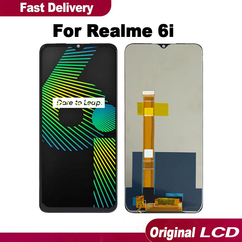 Realme 6i Ekran Dokunmatik Orijinal Çıtasız Ürün (Çerçevesiz)