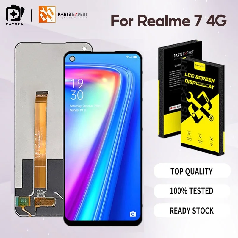 Realme 7 4G Ekran Dokunmatik Orijinal Çıtasız Ürün (Çerçevesiz)