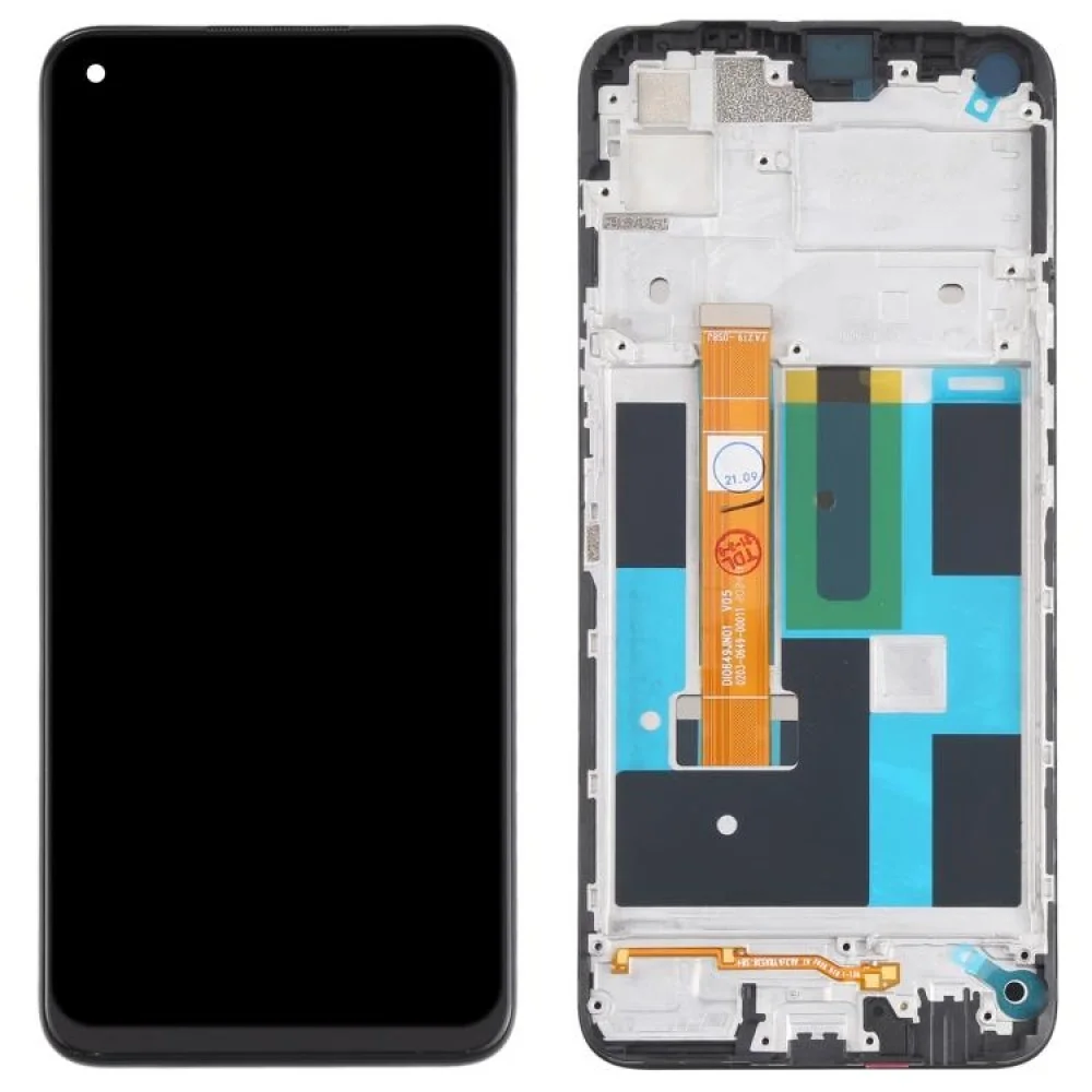 Realme 7 Çıtalı Ekran Dokunmatik Siyah Orijinal