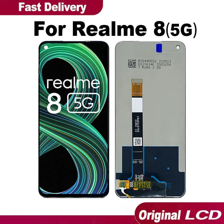 Realme 8-5g Ekran Dokunmatik Orijinal Çıtasız Ürün (Çerçevesiz)