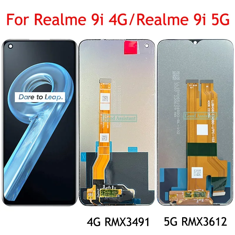 Realme 9i 4G Ekran Dokunmatik Orijinal Çıtasız Ürün (Çerçevesiz)