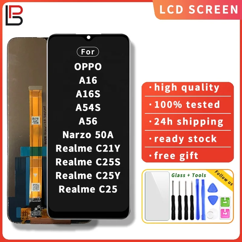 Realme A16 Ekran Dokunmatik Orijinal Çıtasız Ürün (Çerçevesiz)