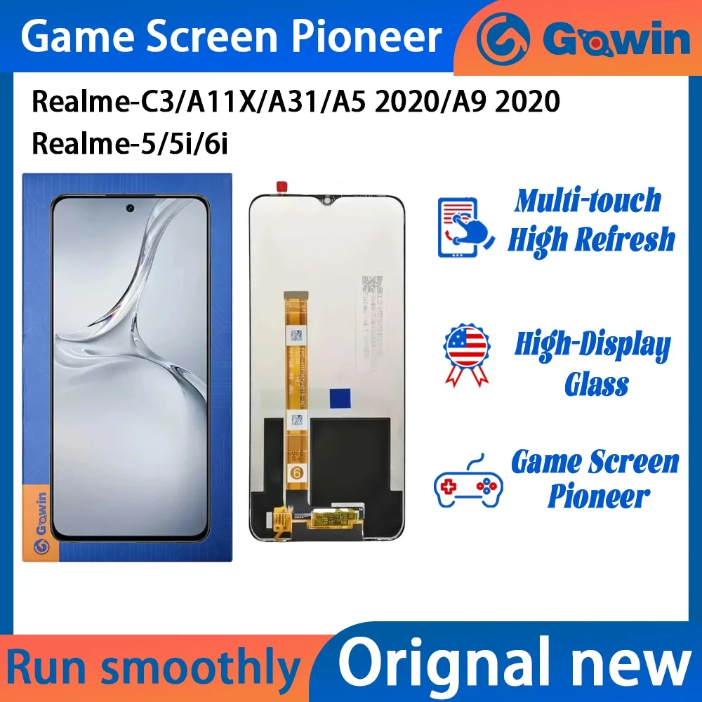 Realme A31 2020 Ekran Dokunmatik Orijinal Çıtasız Ürün (Çerçevesiz)