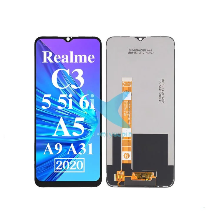 Realme A5 2020 Ekran Dokunmatik Orijinal Çıtasız Ürün (Çerçevesiz)
