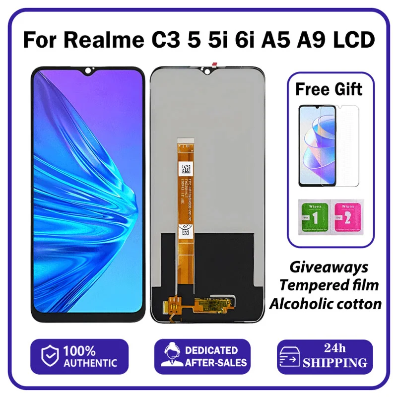 Realme A5 Pro Ekran Dokunmatik SOFT OLED Kalite Ekran Çıtasız (Çerçevesiz)