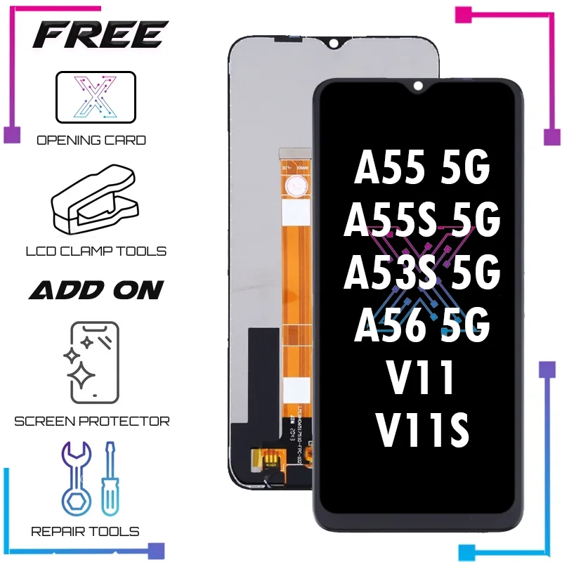 Realme A55 5G Ekran Dokunmatik Orijinal Çıtasız Ürün (Çerçevesiz)