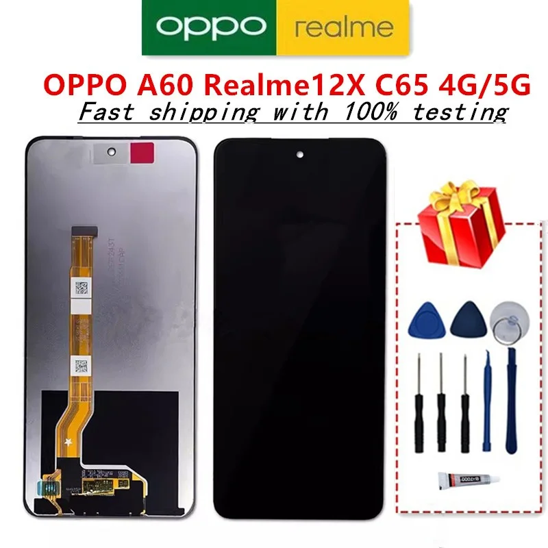 Realme A60 Ekran Dokunmatik Orijinal Çıtasız Ürün (Çerçevesiz)
