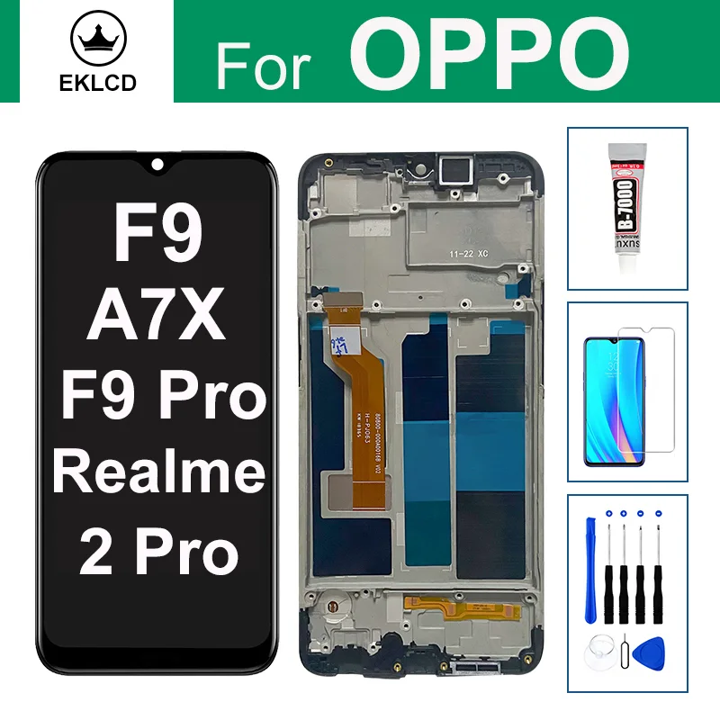 Realme A7x Ekran Dokunmatik Orijinal Çıtasız Ürün (Çerçevesiz)
