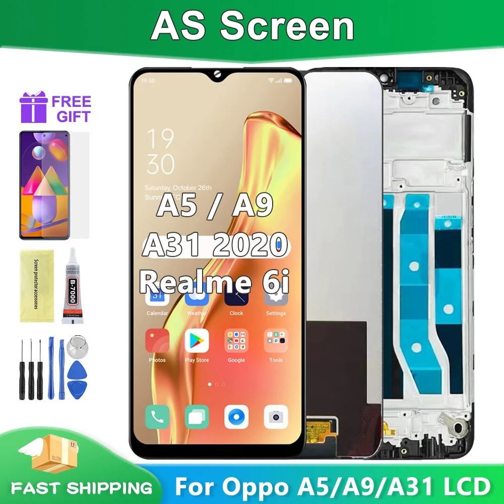 Realme A8 Ekran Dokunmatik Orijinal Çıtasız Ürün (Çerçevesiz)