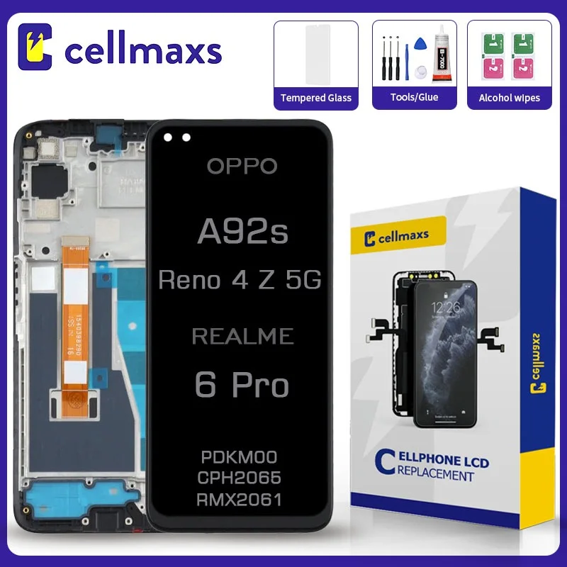 Realme A92s Ekran Dokunmatik Orijinal Çıtasız Ürün (Çerçevesiz)