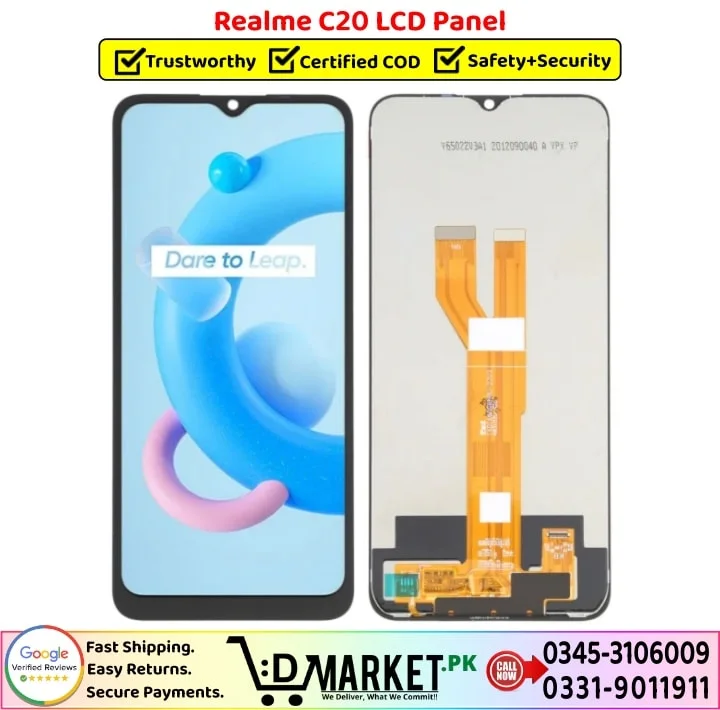 Realme C20 Ekran Dokunmatik Orijinal Çıtasız Ürün (Çerçevesiz)