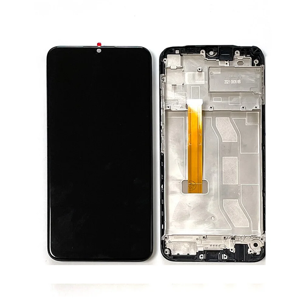 Realme C25 Çıtalı Ekran Dokunmatik Siyah Orijinal
