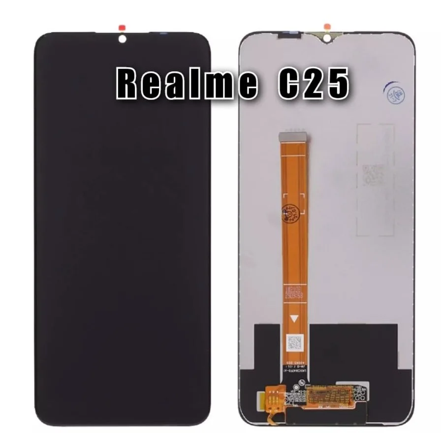 Realme C25 Ekran Dokunmatik Orijinal Çıtasız Ürün (Çerçevesiz)