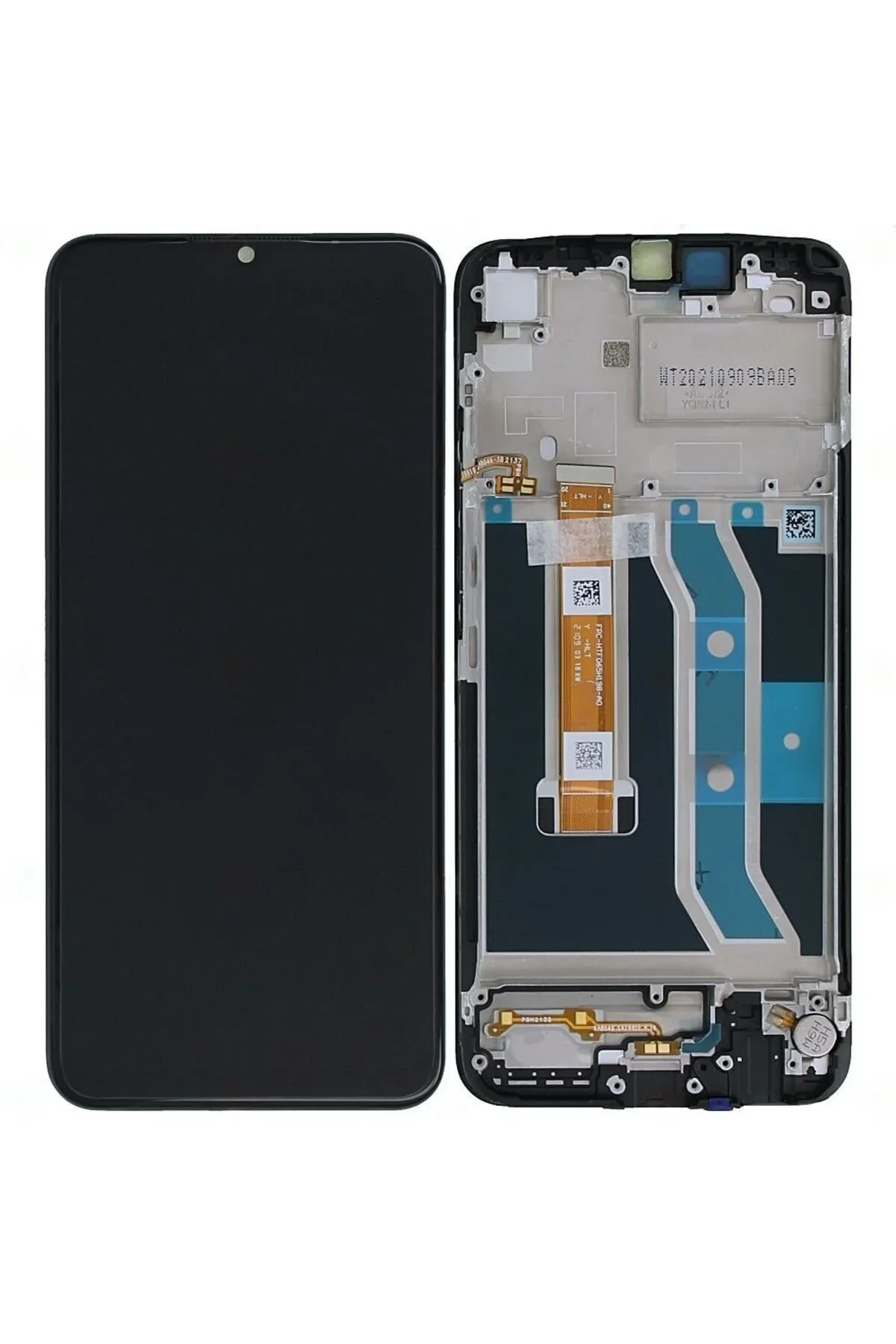 Realme C25s Çıtalı Ekran Dokunmatik Siyah Orijinal