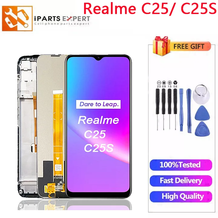 Realme C25s Ekran Dokunmatik Orijinal Çıtasız Ürün (Çerçevesiz)