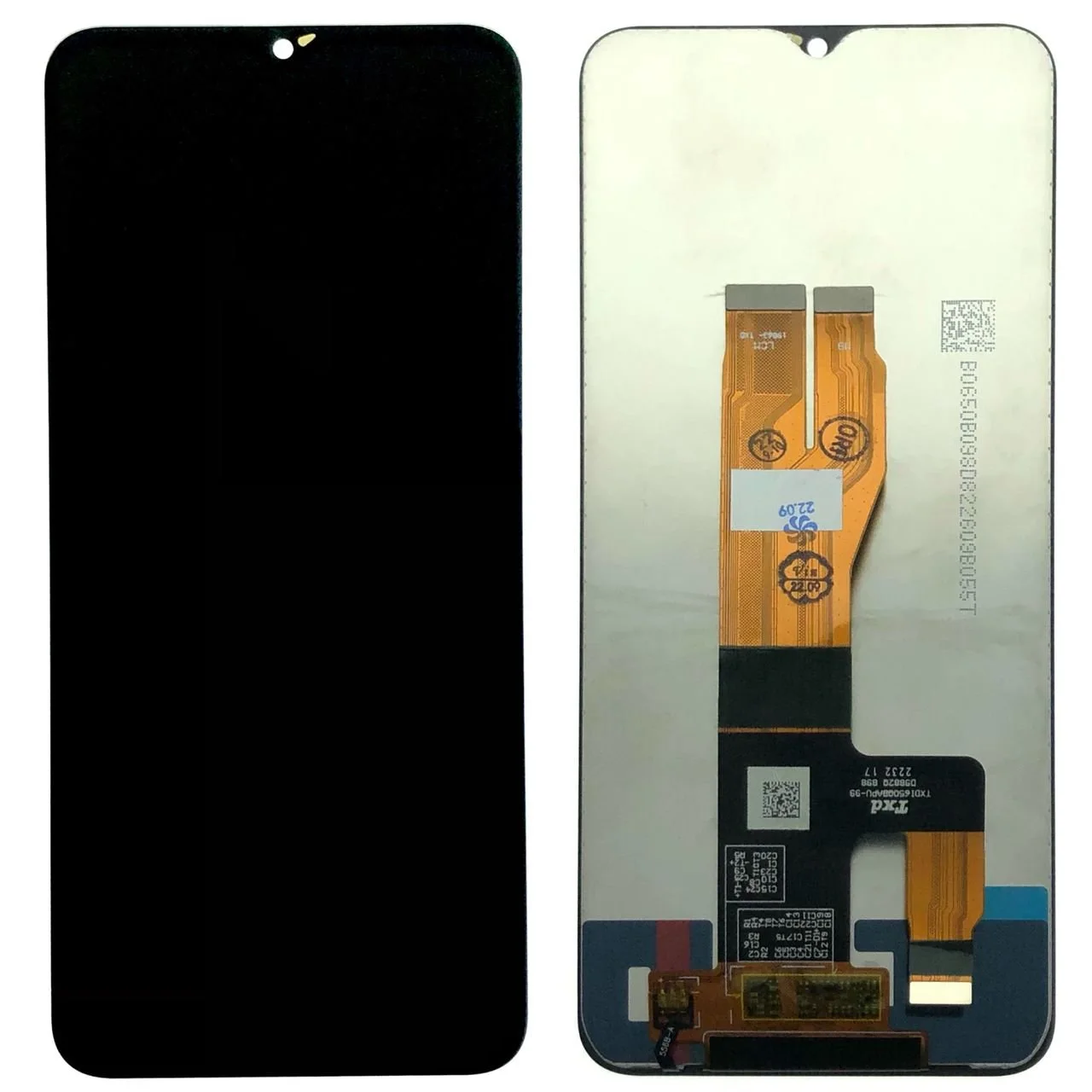 Realme C30 Çıtalı Ekran Dokunmatik Siyah Orijinal