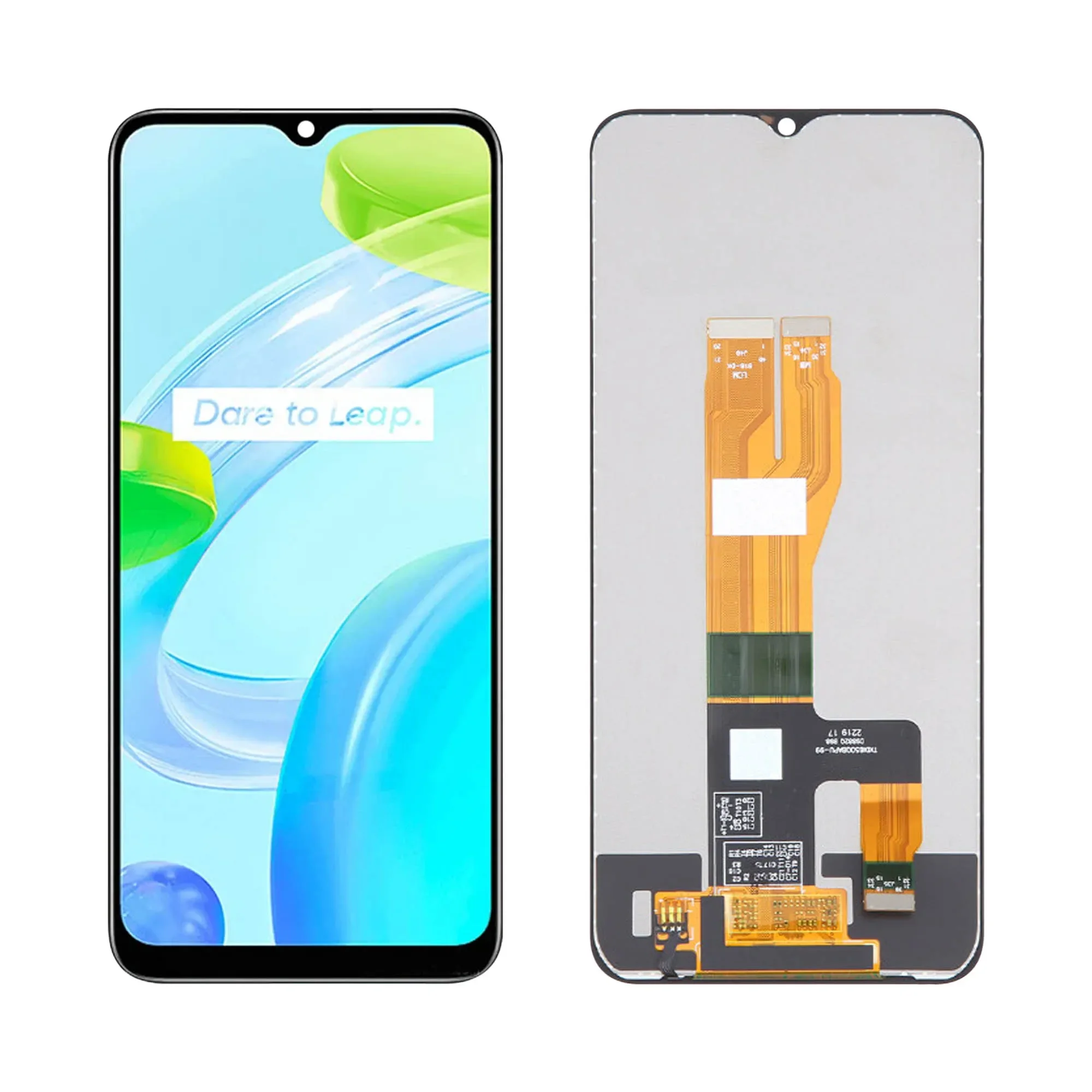 Realme C30 Çıtalı Ekran Dokunmatik Siyah Orijinal