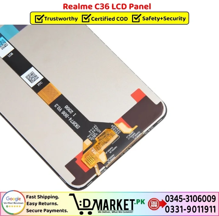 Realme C36 Ekran Dokunmatik Orijinal Çıtasız Ürün (Çerçevesiz)