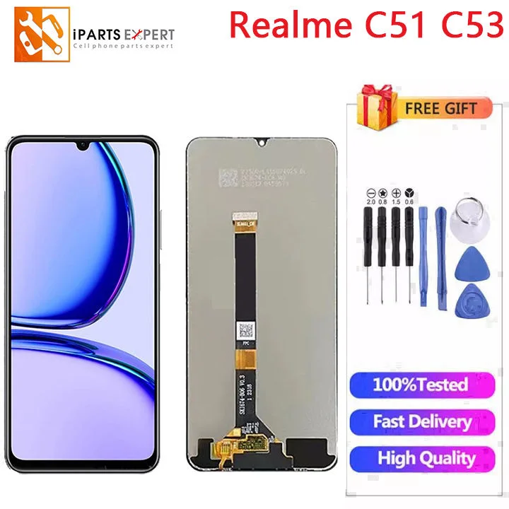 Realme C51 Ekran Dokunmatik Orijinal Çıtasız Ürün (Çerçevesiz)