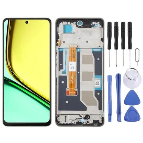 Realme C67 4G Çıtalı Ekran Dokunmatik Yesil Orijinal