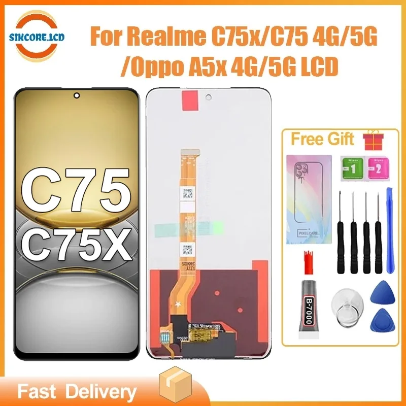 Realme C75x Ekran Dokunmatik Orijinal Çıtasız Ürün (Çerçevesiz)