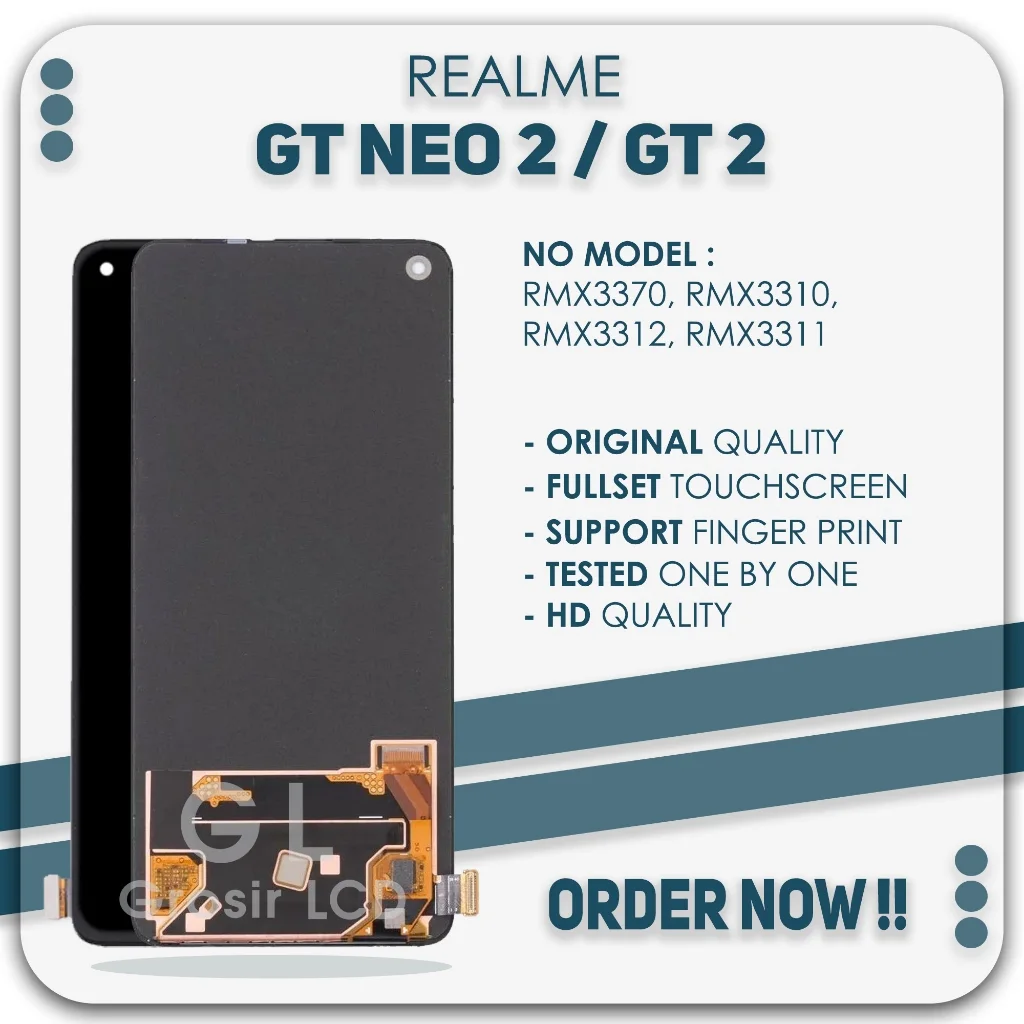 Realme Gt Neo 2 Ekran Dokunmatik OLED Çıtasız (Çerçevesiz)