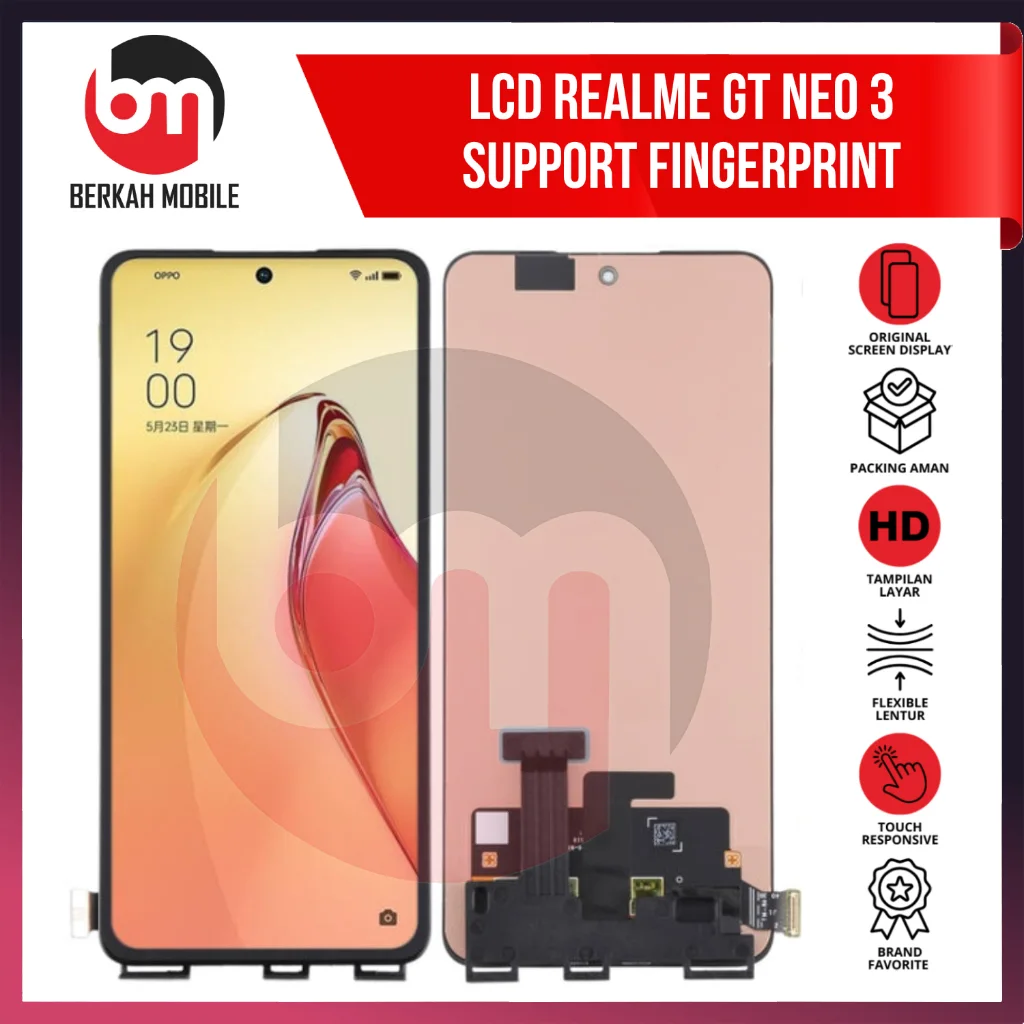 Realme Gt Neo 3 Ekran Dokunmatik SOFT OLED Kalite Ekran Çıtasız (Çerçevesiz)