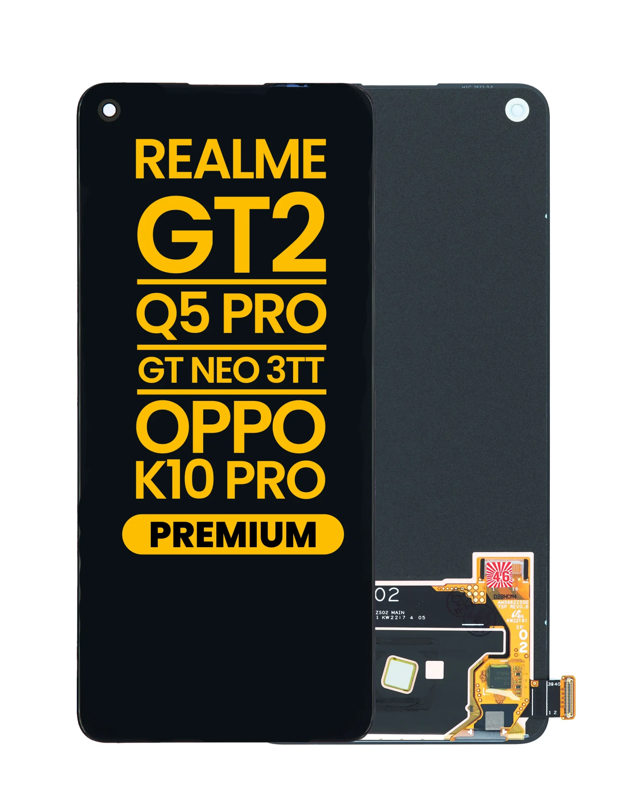 Realme K10 Pro Ekran Dokunmatik OLED Çıtasız (Çerçevesiz)