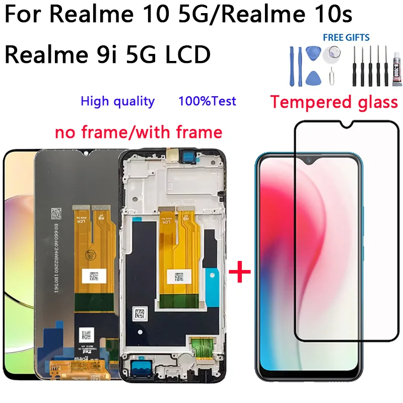 Realme K10x 5G Ekran Dokunmatik Orijinal Çıtasız Ürün (Çerçevesiz)