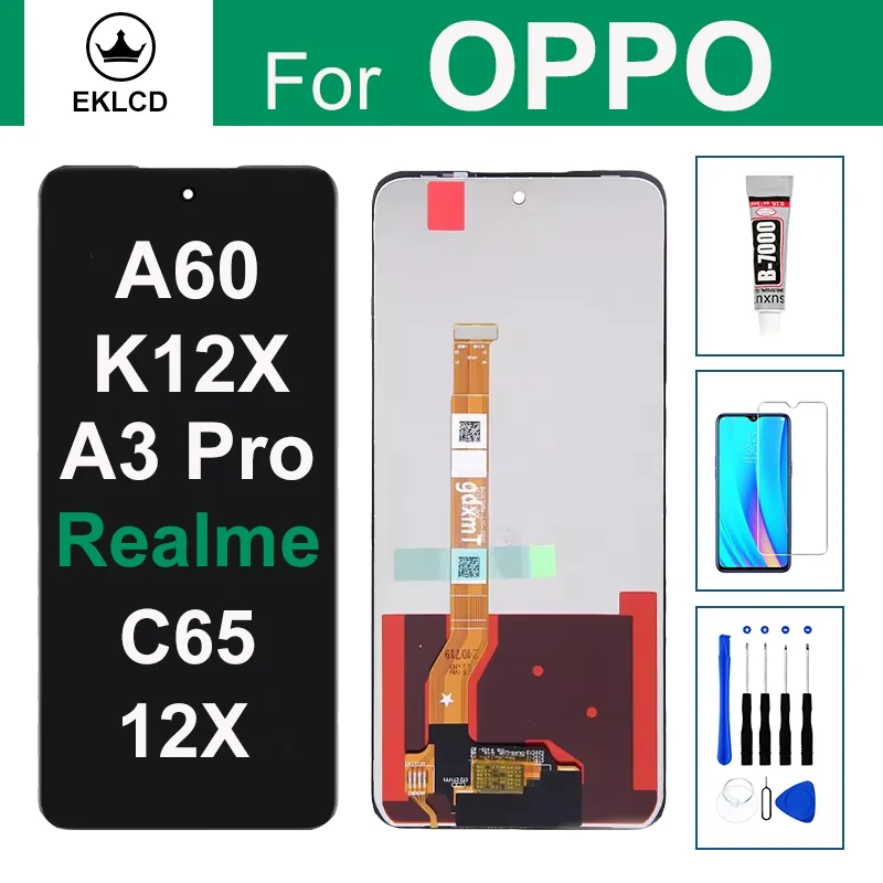 Realme K12x 5G Ekran Dokunmatik OLED FK03 Çıtasız (Çerçevesiz)