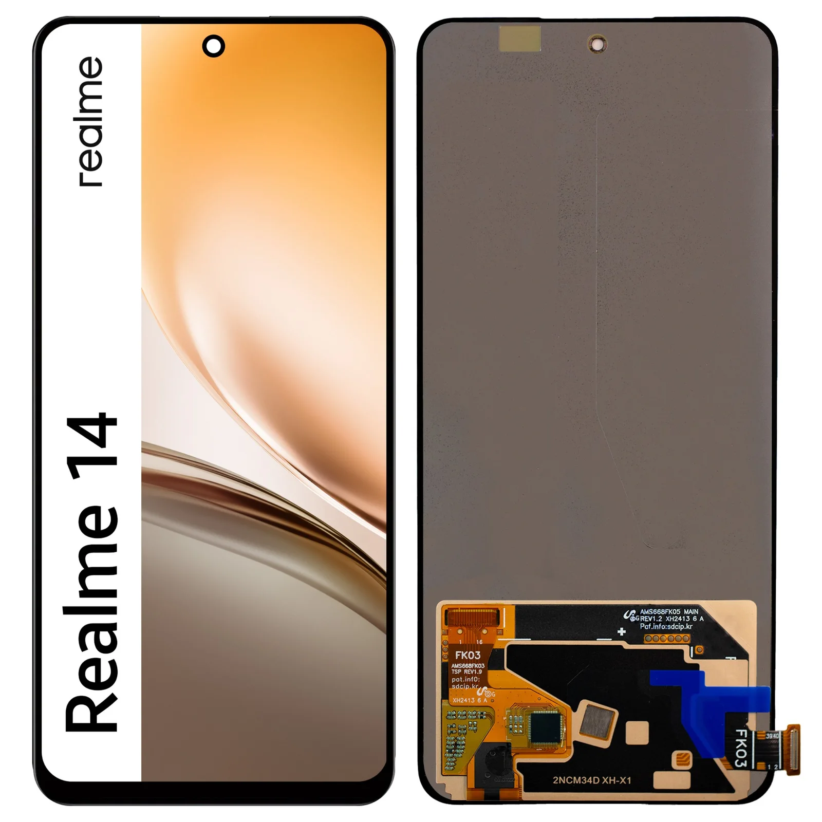Realme K14x 5G Ekran Dokunmatik Orijinal Çıtasız Ürün (Çerçevesiz)