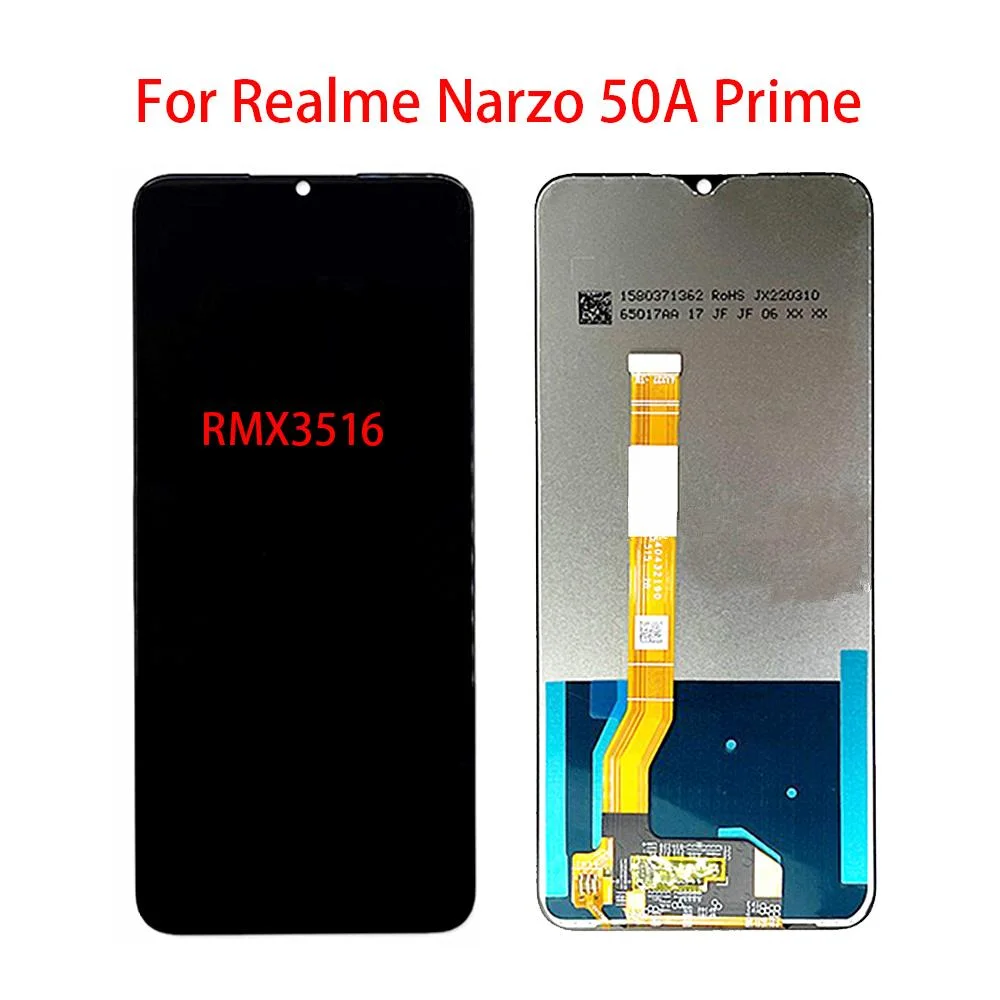 Realme Narzo 50A Ekran Dokunmatik Orijinal Çıtasız Ürün (Çerçevesiz)