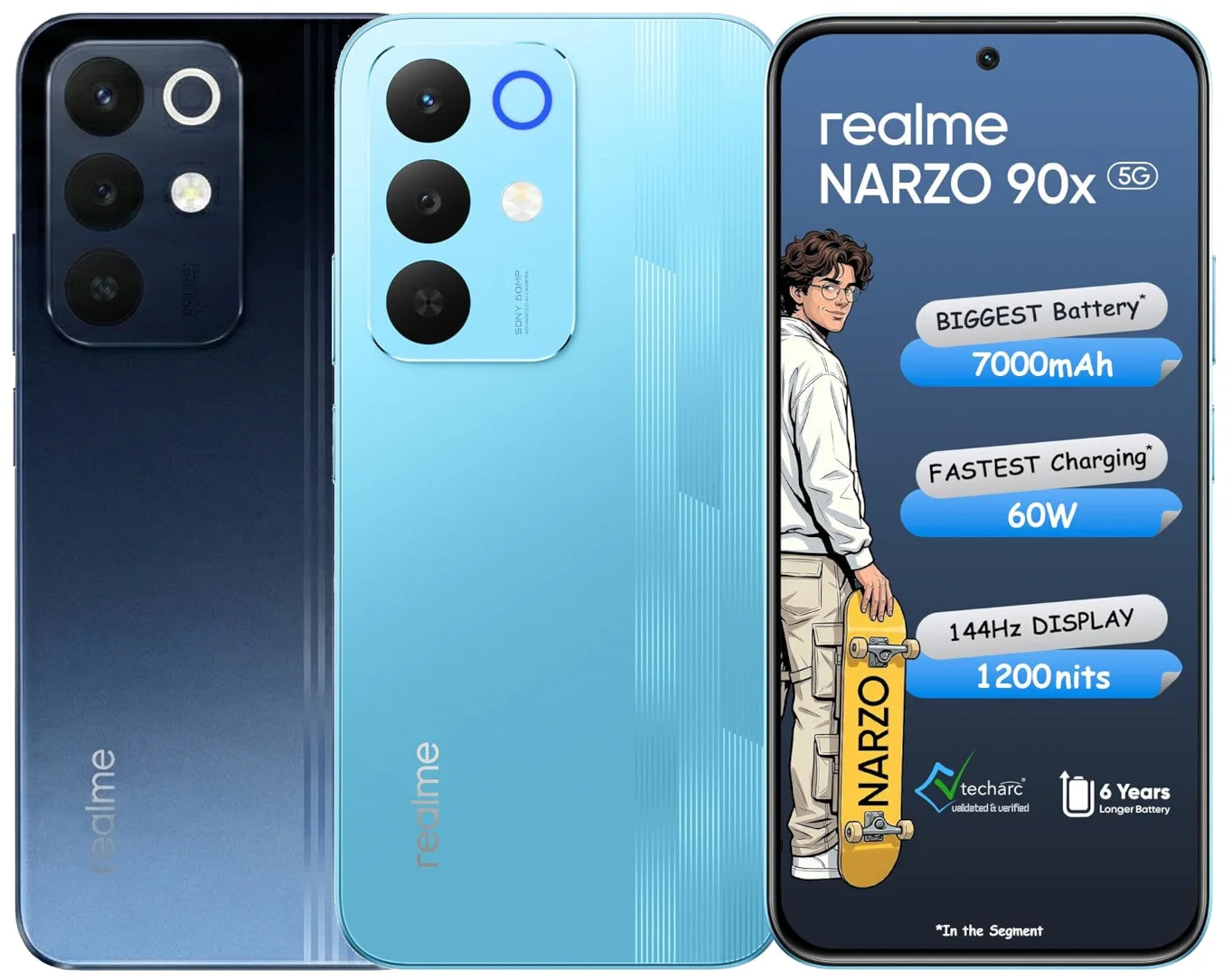 Realme Narzo 90X 5G Ekran Dokunmatik Orijinal Çıtasız Ürün (Çerçevesiz)