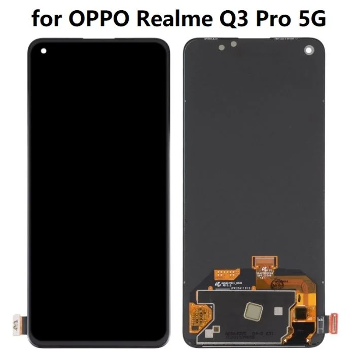 Realme Q3 Pro Çıtalı Ekran Dokunmatik Siyah OLED