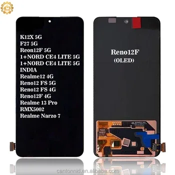 Realme Reno 12F Ekran Dokunmatik SOFT OLED Kalite Ekran Çıtasız (Çerçevesiz)