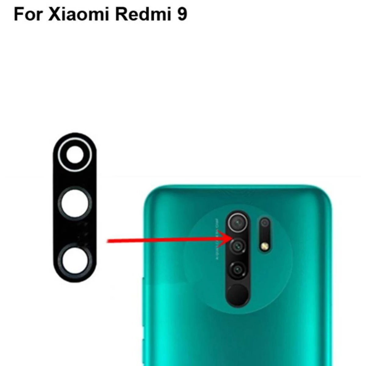 Redmi 9 Kamera Camı