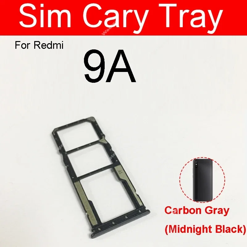 Redmi 9A 9C Sim Kart Tepsisi Siyah