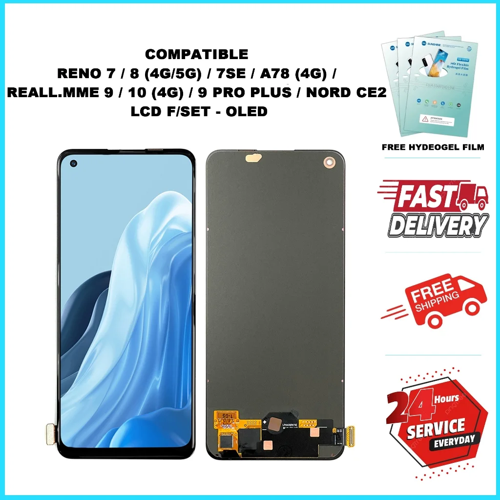 Reno 7SE Ekran Dokunmatik OLED Çıtasız (Çerçevesiz)