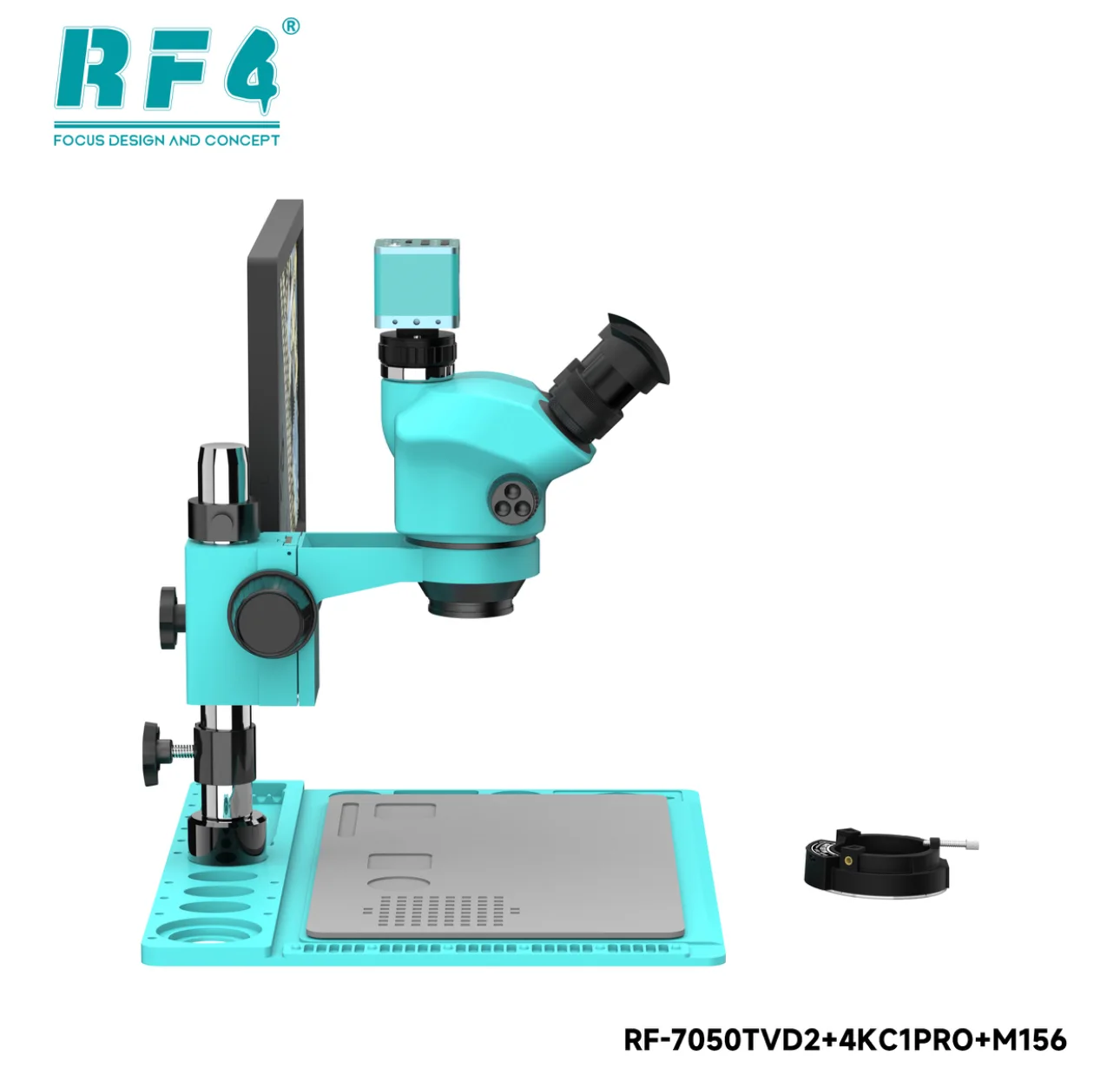 RF4-6565 7050TV 4K HD Kamera Monitörü Trinoküler Stereo Mikroskop