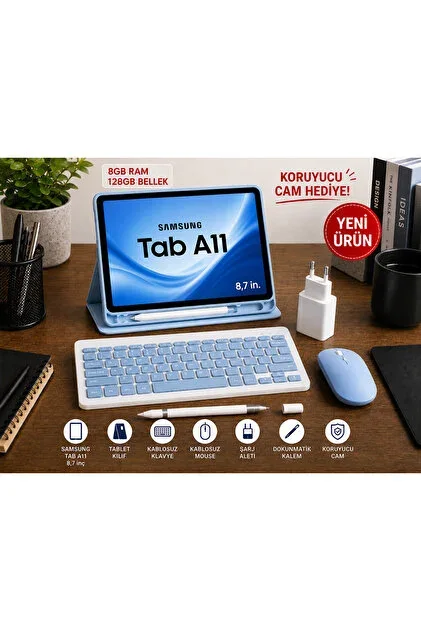 Samsung A11 A115 Tuş Bordu Mavi