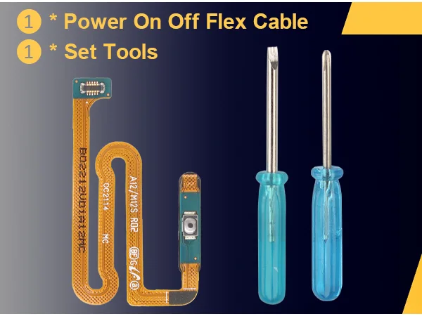 Samsung A12 A125 On Off Flex Mavi